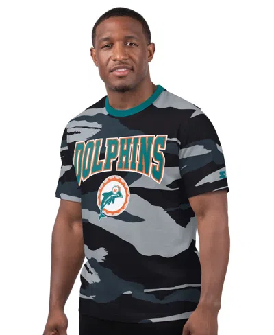 Starter Men's Camo/gray Miami Dolphins Thursday Night Gridiron Classics Logo T-shirt In Multi