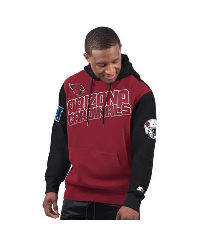 Starter Men's Cardinal Arizona Cardinals Extreme Pullover Hoodie In Red
