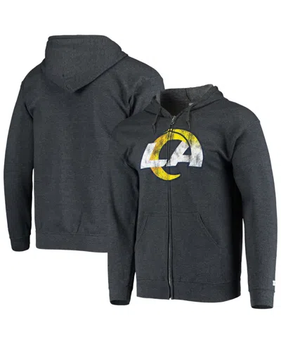 Starter Men's Charcoal Los Angeles Rams Primary Logo Full-zip Hoodie