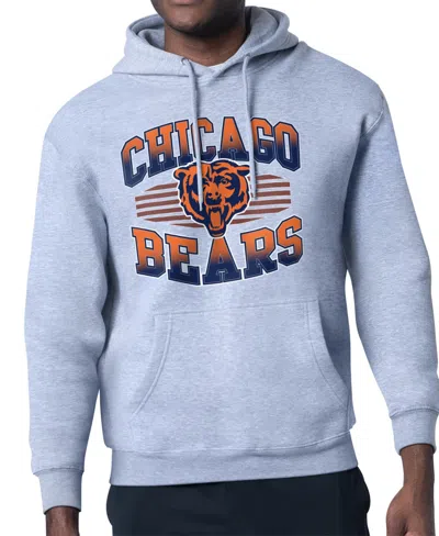Starter Men's Chicago Bears Team Grit Graphic Fleece-lined Hoodie In Blue