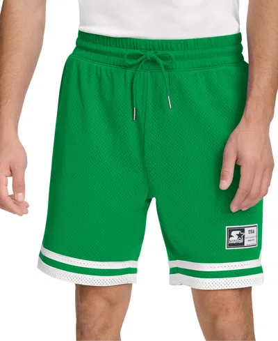 Starter Men's Classic-fit 8" Mesh Basketball Shorts In Green