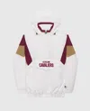 Starter Men's Cleveland Cavaliers The Breakaway Nylon Half-zip Jacket In White In White