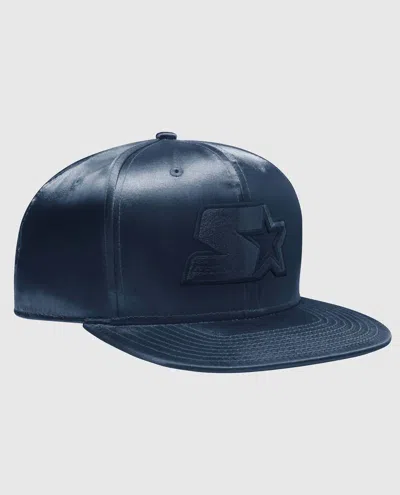 Starter Men's Cliff Out Snapback Hat In Navy In Black