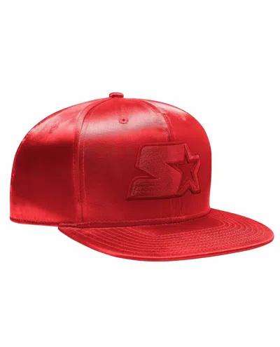Starter Men's Cliff Out Snapback Hat In Red