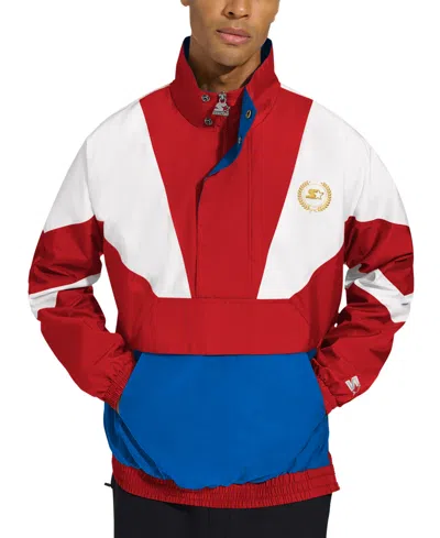 Starter Men's Colorblocked Lightweight Jacket In Red,red
