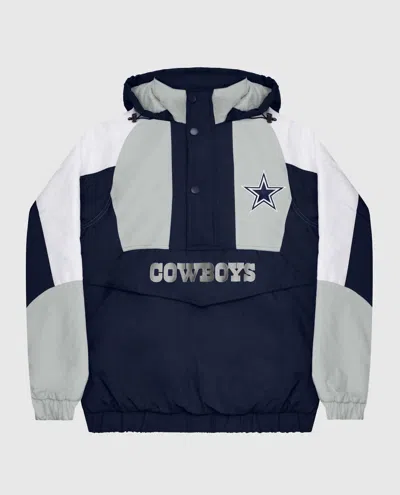 Starter Men's Dallas Cowboys Hooded Jacket In Navy In Blue