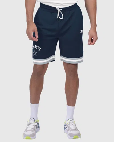 Starter Men's Dallas Cowboys Pro Player 9-inch Basketball Shorts In Navy In Blue