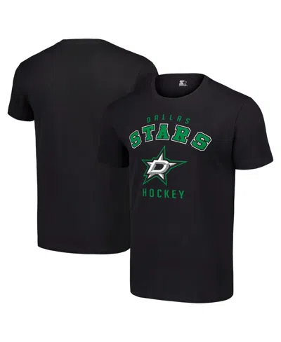 Starter Men's Dallas Stars Graphic Crewneck T-shirt In Black