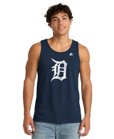 Starter Men's Detroit Tigers Sleeveless Tank Top In Animal Print