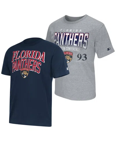 Starter Men's Florida Panthers Graphic T-shirts, 2-piece Set In Multi