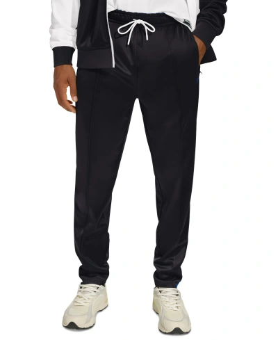 Starter Men's Frankie Classic-fit Taped Track Pants In Black,blue