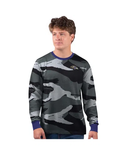 Starter Men's Gray Baltimore Ravens Thursday Night Gridiron Long Sleeve T-shirt