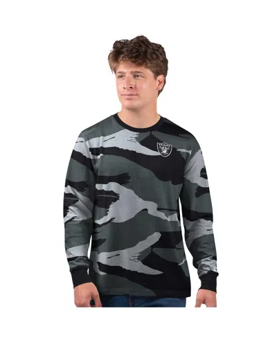 Starter Men's Gray Las Vegas Raiders Thursday Night Gridiron Long Sleeve T-shirt