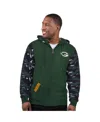 Starter Men's Green Green Bay Packers Thursday Night Gridiron Full-zip Hoodie In Multi