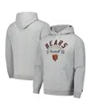 Starter Heather Gray Chicago Bears Pullover Hoodie In Heather Gray
