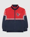 Starter Men's Houston Texans Full-zip Academy Ii Jacket In Red And Navy In Multi