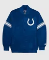 Starter Men's Indianapolis Colts Satin Full-snap Jacket In Blue In Blue
