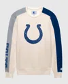 Starter Men's Indianapolis Colts Team Crew Long Sleeve Shirt In Cream In White