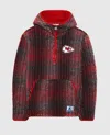 Starter Men's Kansas City Chiefs Gus Sherpa Hooded Jacket In Red In Red