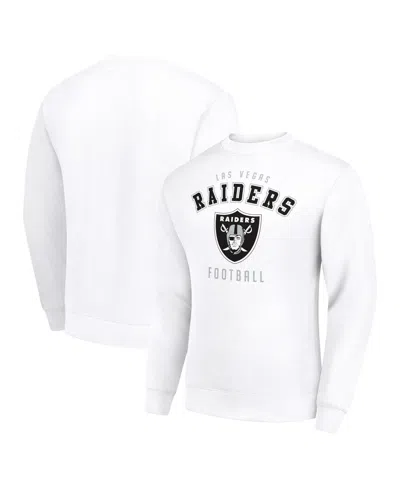 Starter Men's Las Vegas Raiders Graphic Sweatshirt In White