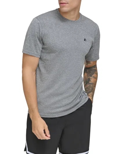 Starter Men's Logo Short Sleeve T-shirt In Grey Heather