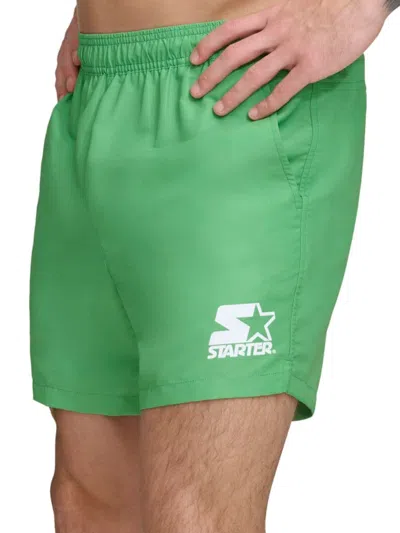Starter Men's Logo Volleyball Shorts In Green
