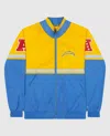 Starter Men's Los Angeles Chargers Full-zip Academy Ii Jacket In Gold And Light Blue In Multi