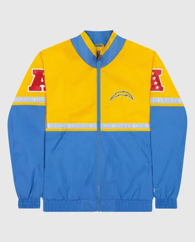 Starter Men's Los Angeles Chargers Full-zip Academy Ii Jacket In Gold And Light Blue In Multi