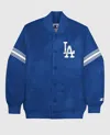 Starter Men's Los Angeles Dodgers Satin Full-snap Jacket In Blue In Blue