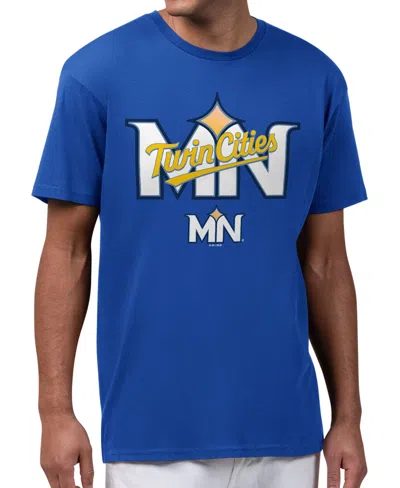 Starter Men's Minnesota Twins City Connect Screen-print T-shirt In Blue