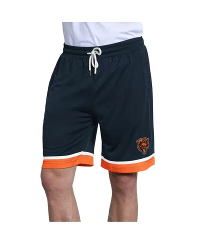 Starter Men's Navy Chicago Bears Power Play Mesh Shorts In Blue
