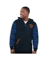 Starter Men's Navy Chicago Bears Thursday Night Gridiron Full-zip Hoodie In Multi