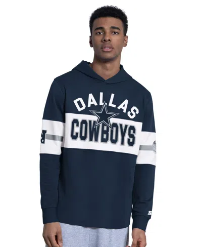 Starter Men's Navy Dallas Cowboys Fullback Jersey Hoodie In Multi