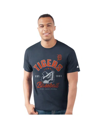 Starter Men's Navy Detroit Tigers Prime Time Batter T-shirt In Blue