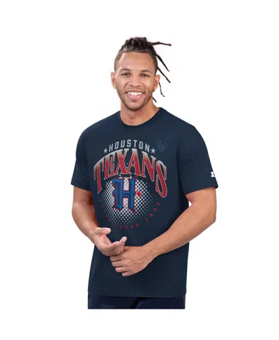 Starter Men's Navy Houston Texans Prime Time T-shirt In Blue