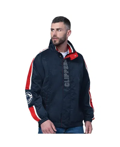 Starter Men's Navy La Clippers Freestyle Lightweight Full-zip Jacket In Blue
