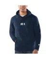 Starter Men's Navy New York Giants 1925 Collection Pullover Hoodie In Navy