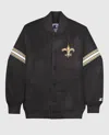 Starter Men's New Orleans Saints Varsity Jacket In Black In Black