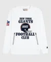 Starter Men's New York Giants Crew Neck Sweatshirt With Zip Pockets In White In White
