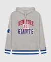 Starter Men's New York Giants Knit Hoodie Sweatshirt In Grey In Grey