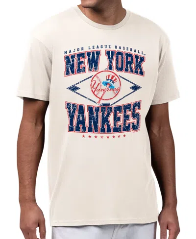 Starter Men's New York Yankees Cooperstown Distressed T-shirt In White