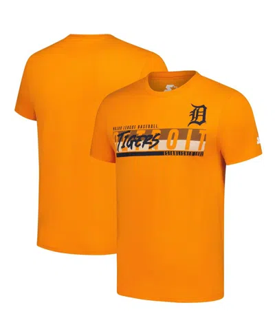 Starter Orange Detroit Tigers Prime Time Team T-shirt In Yellow