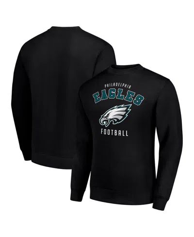 Starter Men's Philadelphia Eagles Team Logo Graphic Sweatshirt In Black
