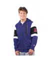 Starter Men's Purple Baltimore Ravens Extreme Full-zip Hoodie In Blue