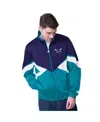 Starter Men's Purple Charlotte Hornets Rush Applique Full-zip Track Jacket In Purple