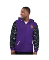 Starter Men's Purple Minnesota Vikings Thursday Night Gridiron Full-zip Hoodie In Purple