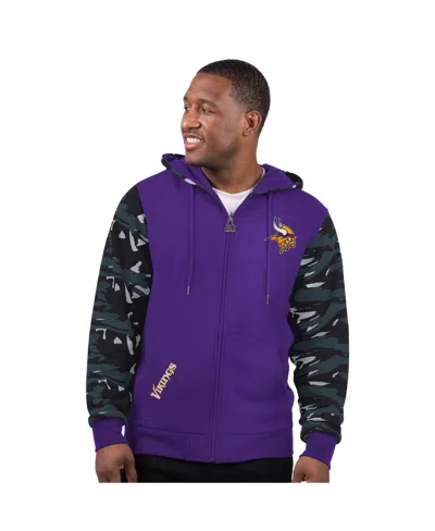 Starter Men's Purple Minnesota Vikings Thursday Night Gridiron Full-zip Hoodie