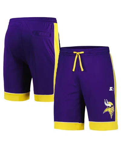Starter Men's Purple/gold Minnesota Vikings Fan Favorite Fashion Shorts In Purple,gold