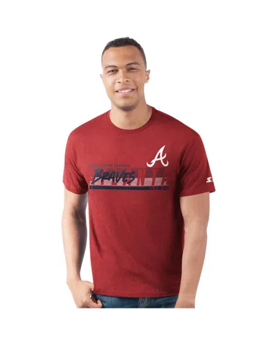Starter Men's Red Atlanta Braves Prime Time Team T-shirt