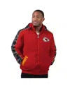Starter Men's Red Kansas City Chiefs Thursday Night Gridiron Full-zip Jacket In Red,black